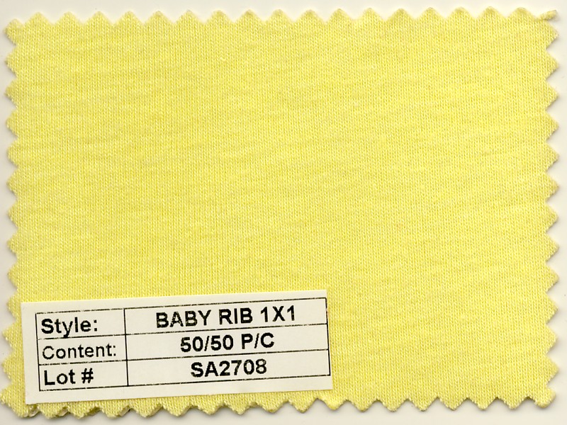 Baby Rib 1X1 50/50 Poly Cotton